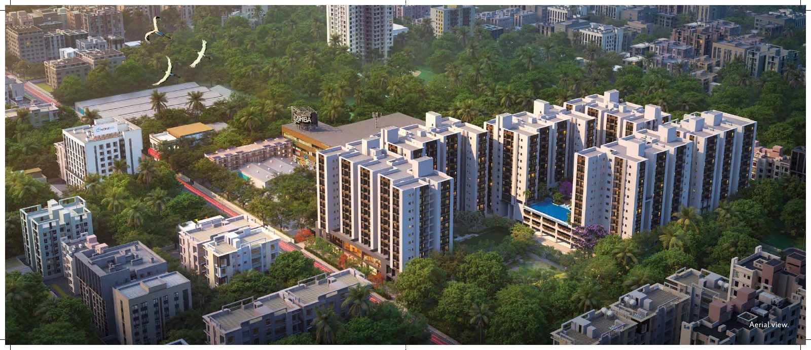 Aerial view of Srijan Spacia